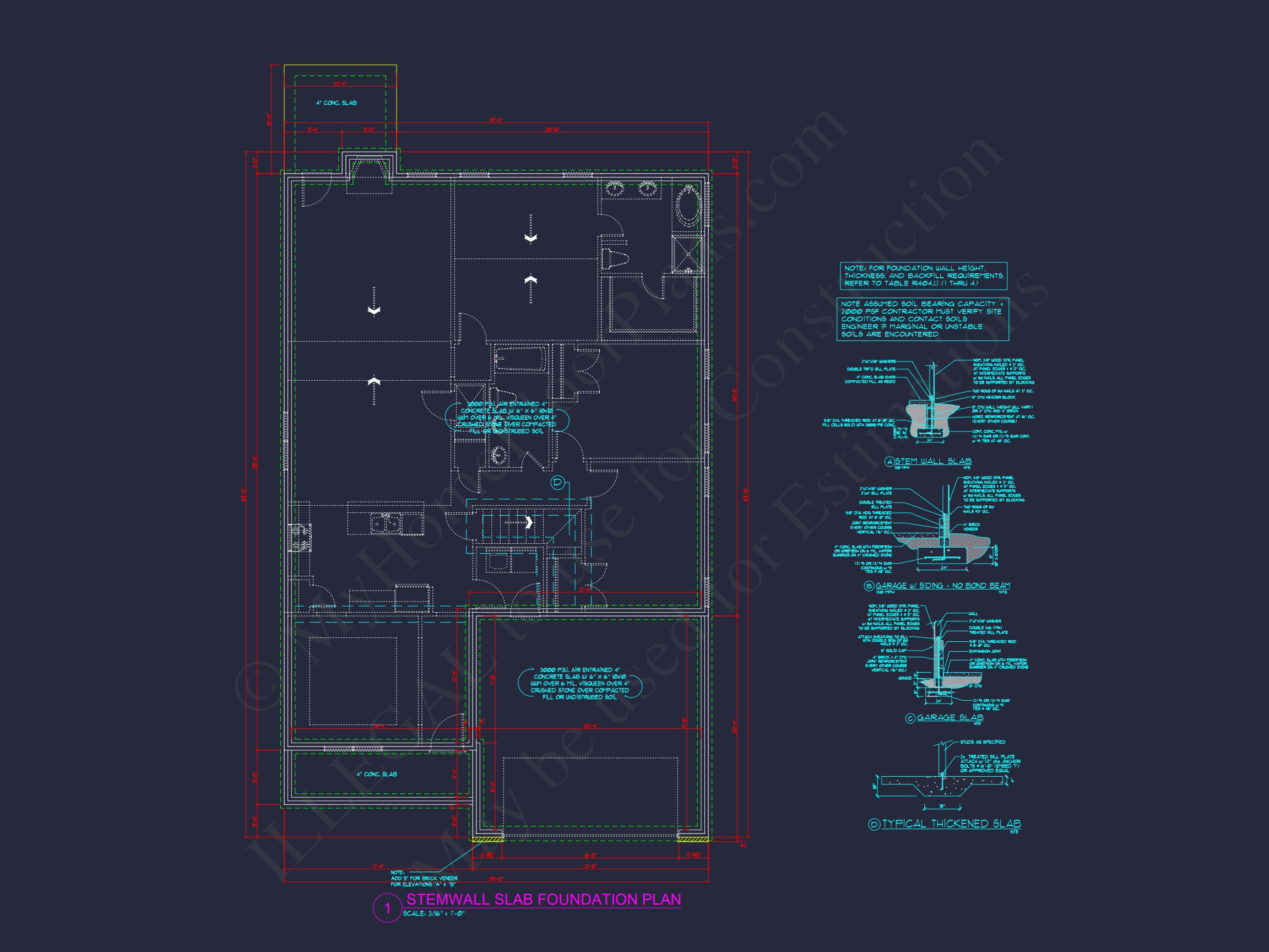 Crafted house Floor Plan with Blueprint & CAD Design