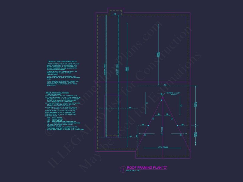 Crafted house Floor Plan with Blueprint & CAD Design