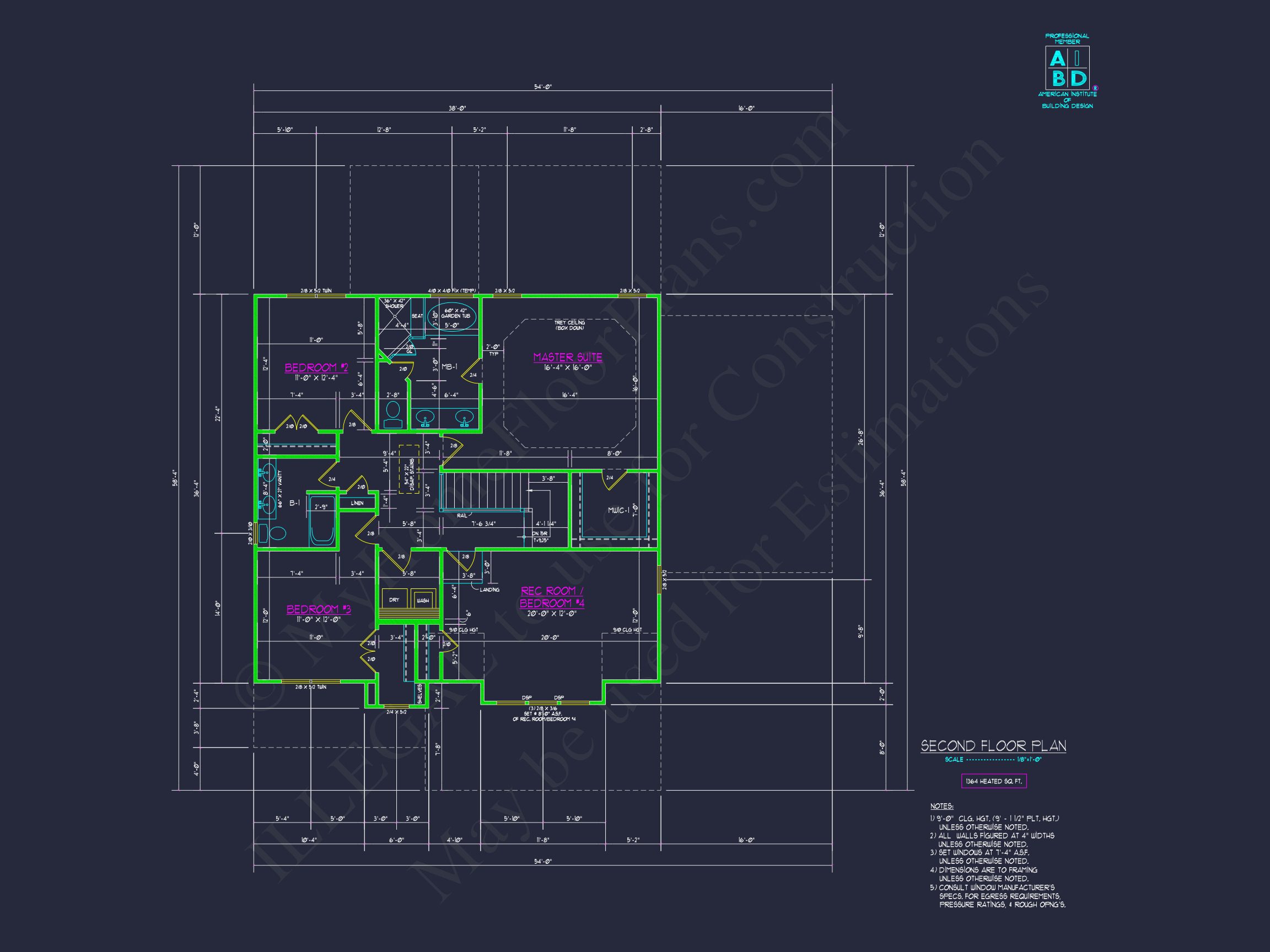 Craftsman house Design Plan with 3 Bedrooms & CAD Blueprints