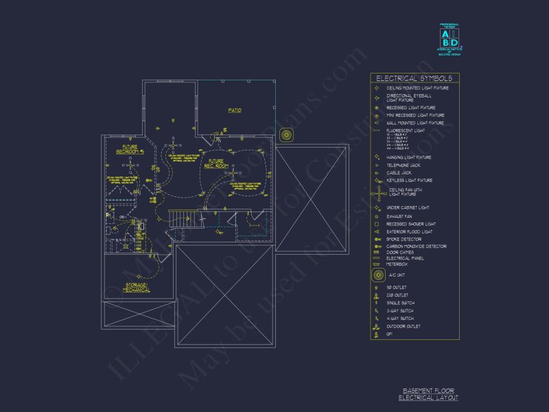 Craftsman house Design Plan with 3 Bedrooms & CAD Blueprints