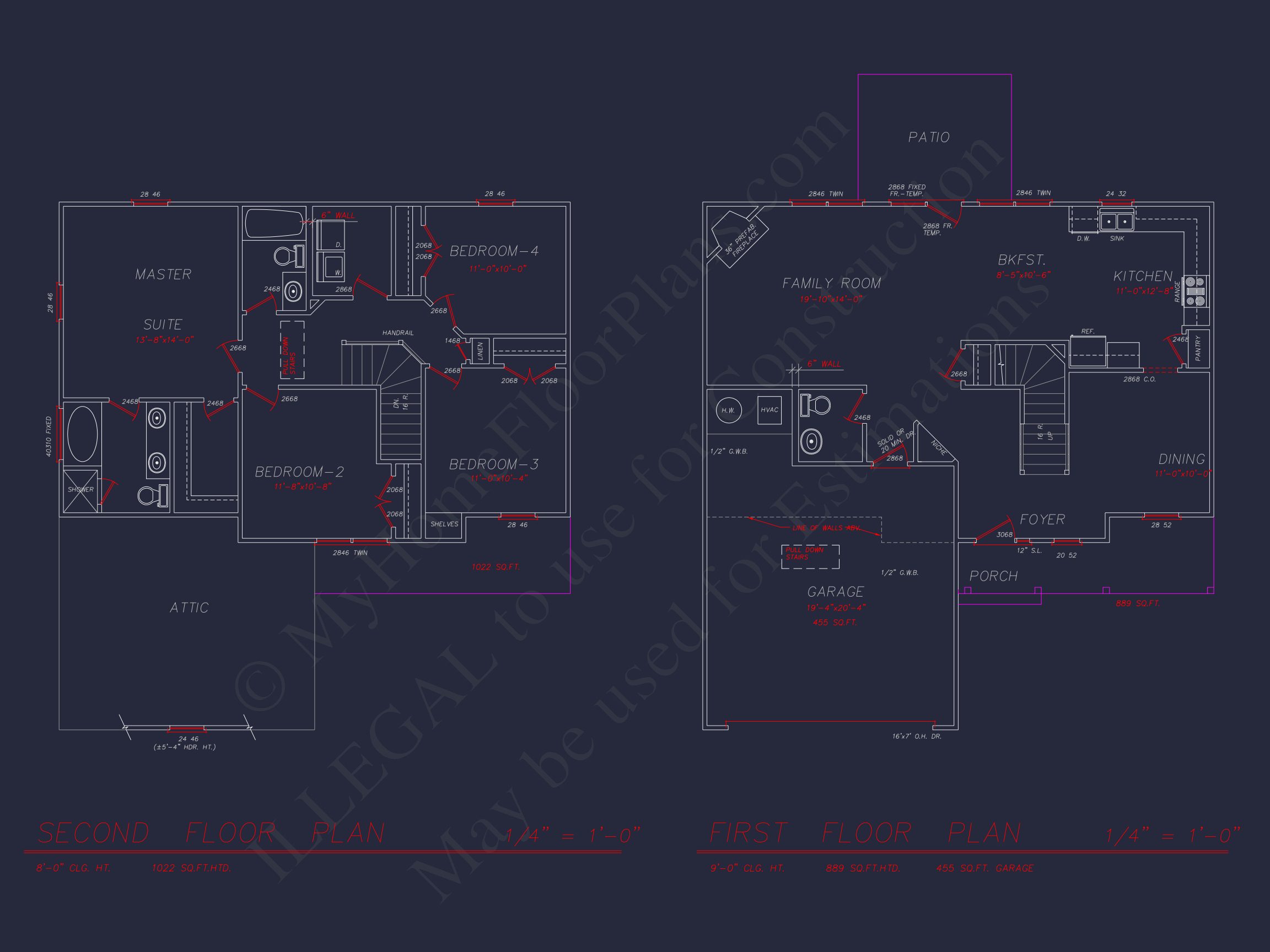 Craftsman house Design with 4 Beds,2.5 Baths & Open Floor Plan