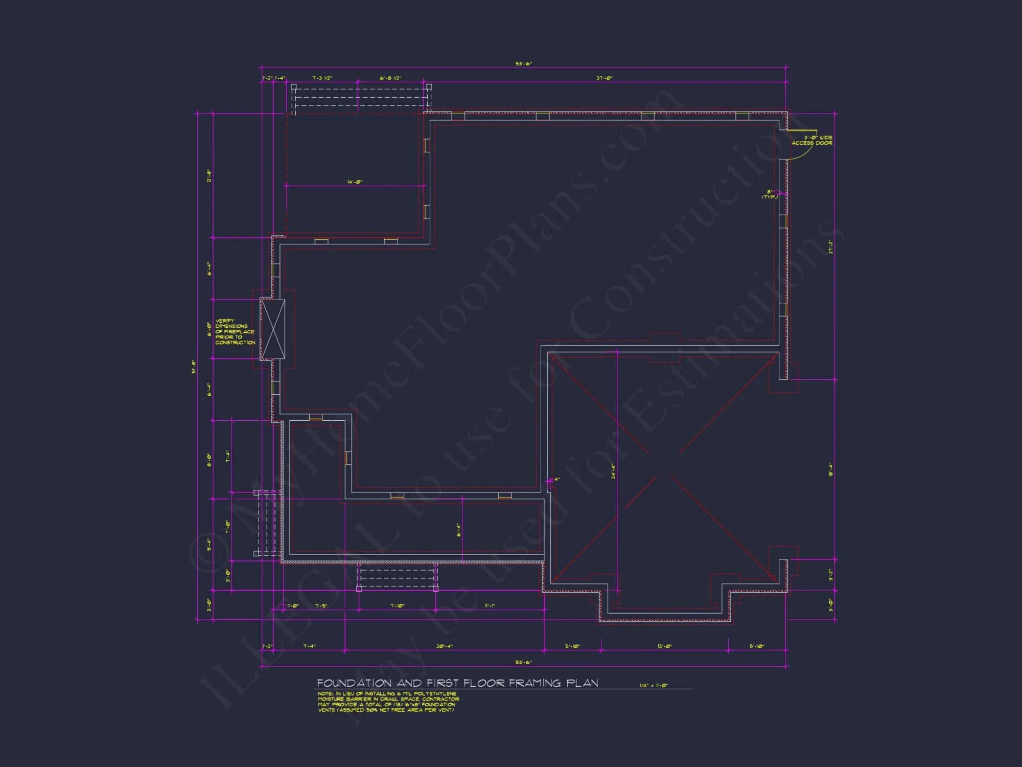 Craftsman house Design with Bonus Room and CAD Blueprint