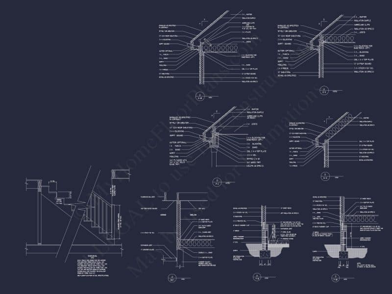 Craftsman house Design with Full CAD Blueprints & Features