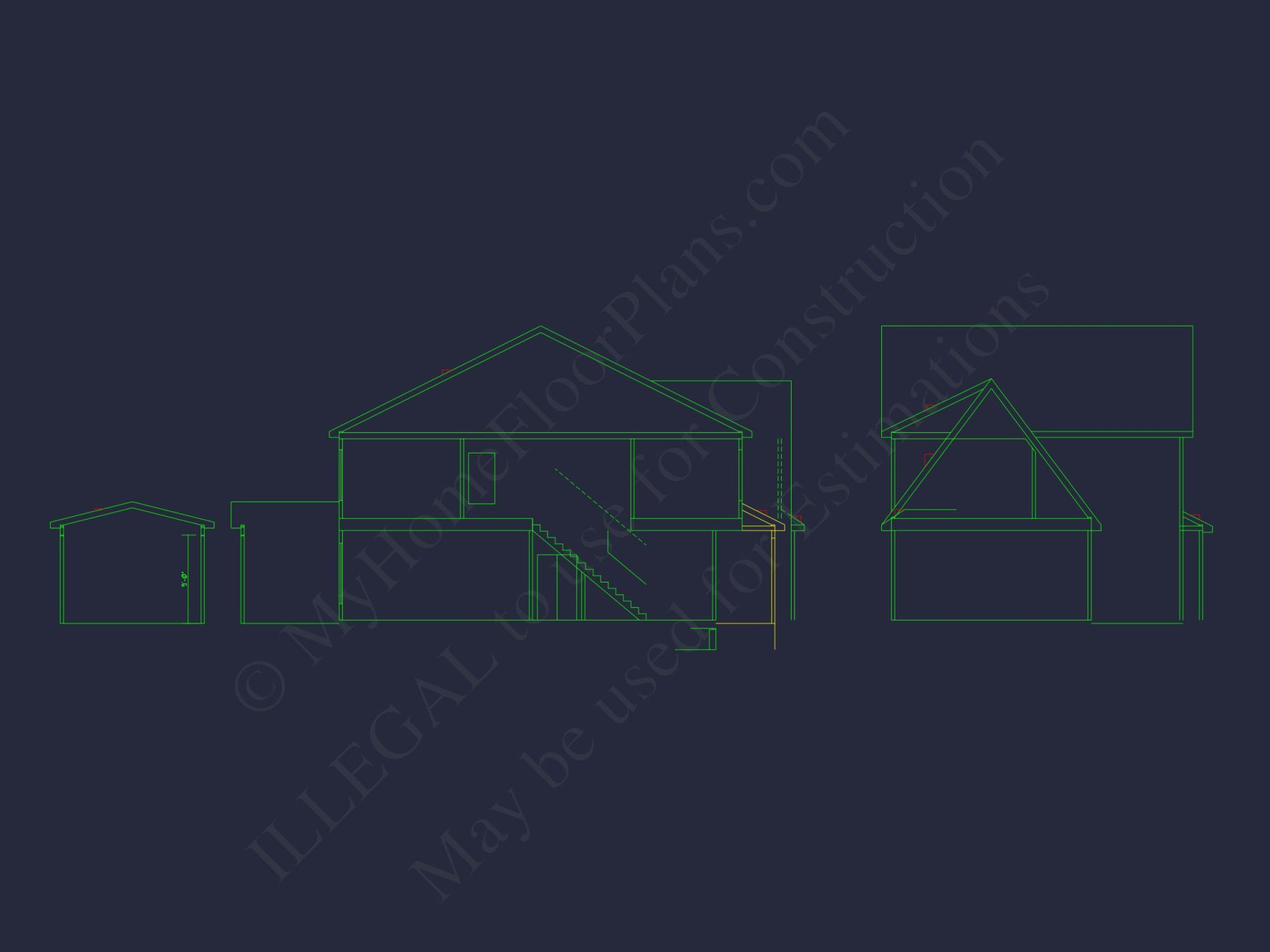 Craftsman house Floor Plan: CAD Blueprint for Modern Designs