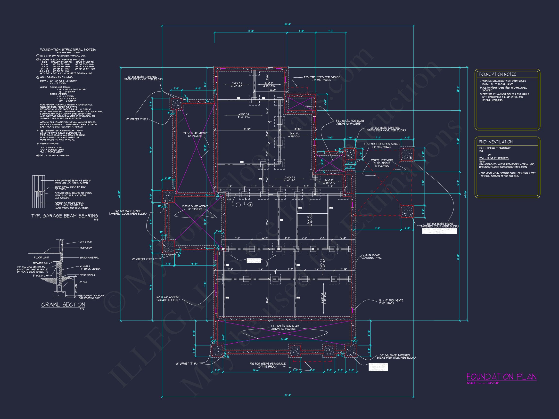 Craftsman house Floor Plan