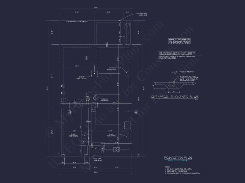 Craftsman house Floor Plan with 2 Stories and CAD Blueprint Designs