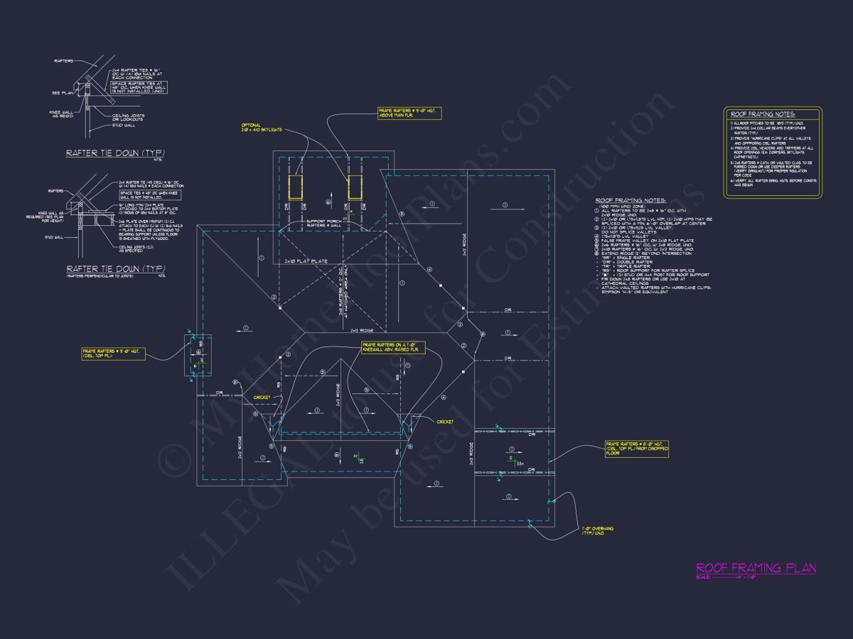 Craftsman house Floor Plan with CAD Designs and Blueprints
