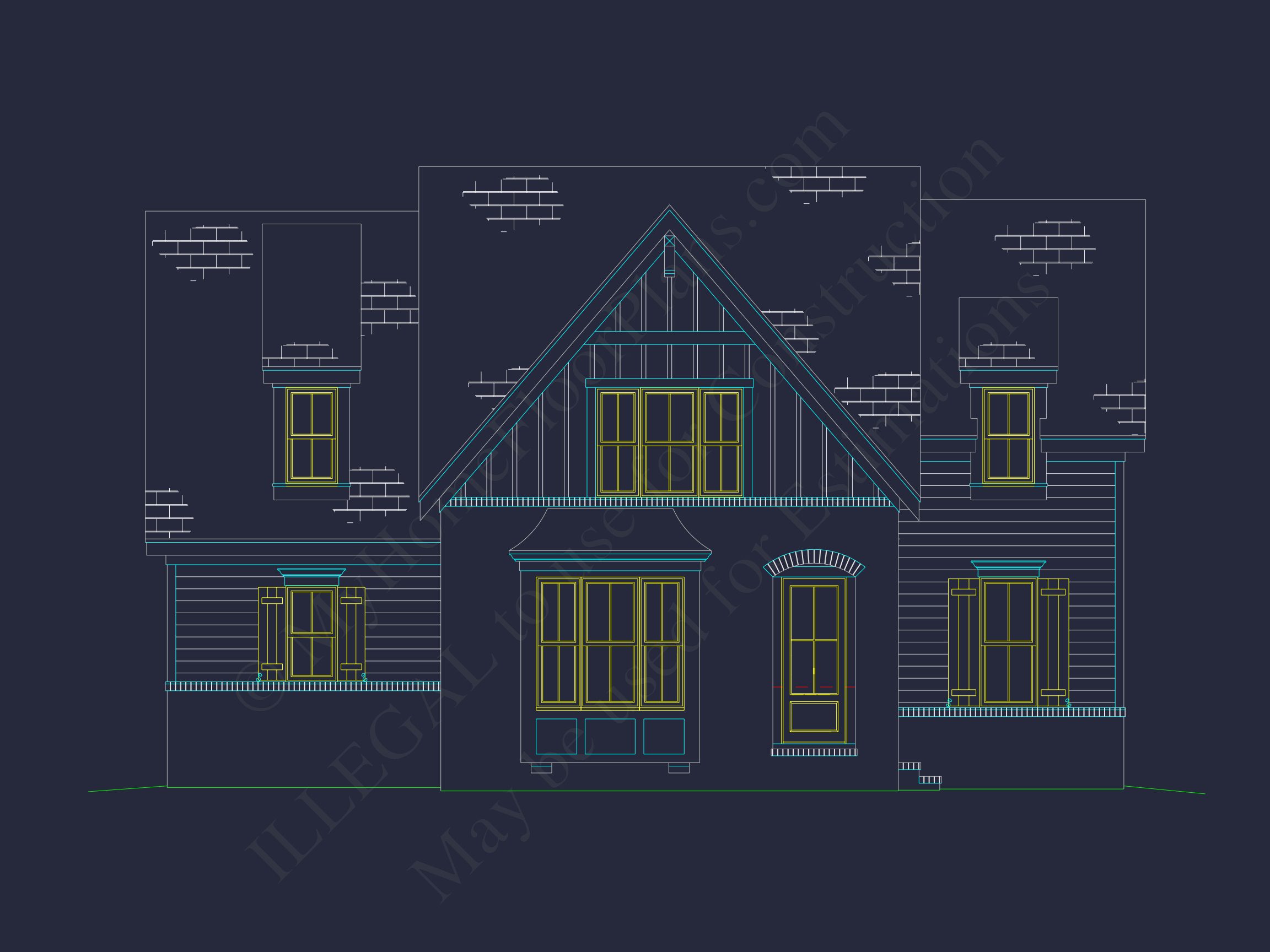Craftsman house Floor Plan with Spacious Design and CAD Blueprints