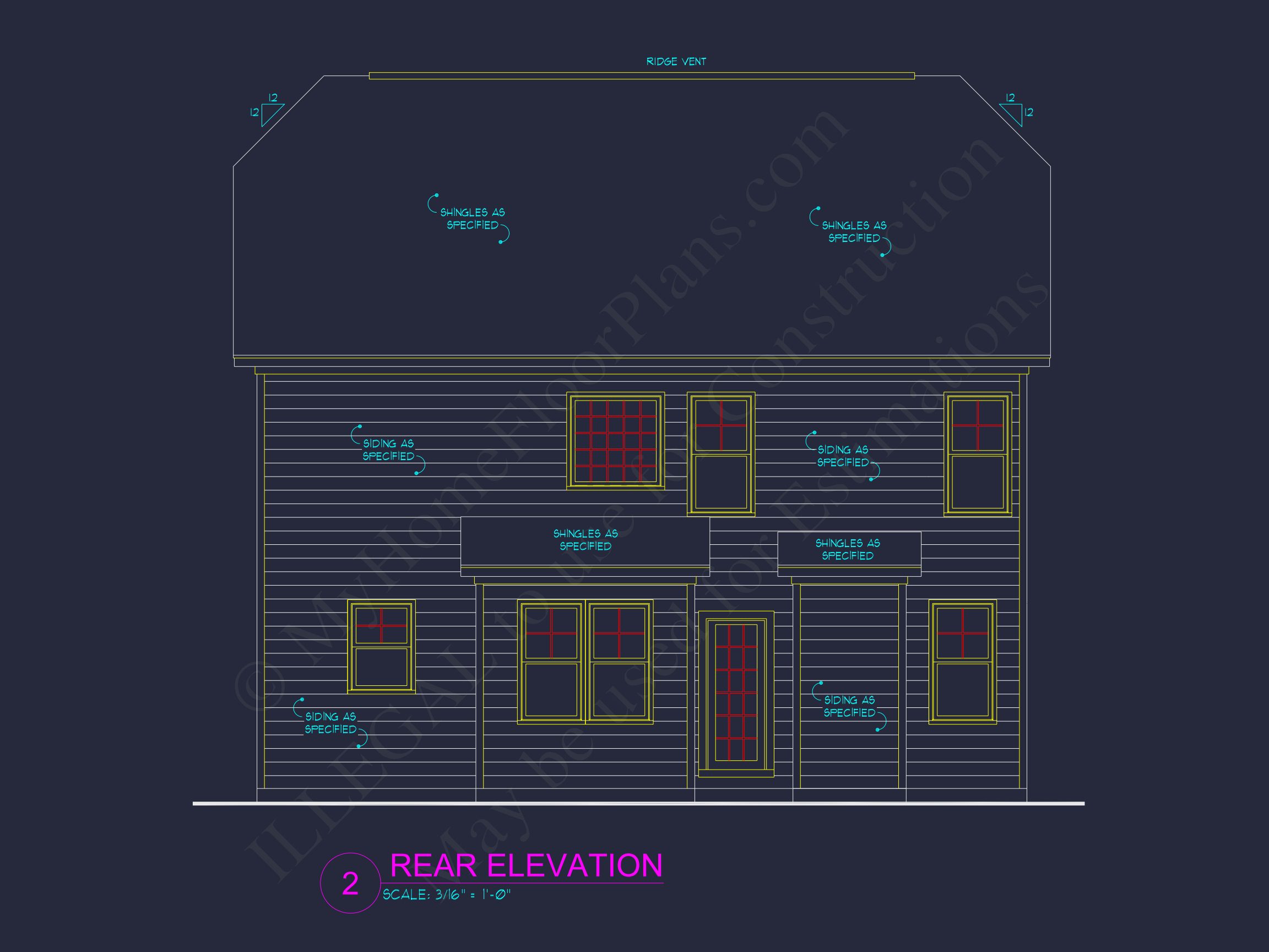 Craftsman house Plan: 2-Story Floor Plan with 4 Beds & CAD Designs