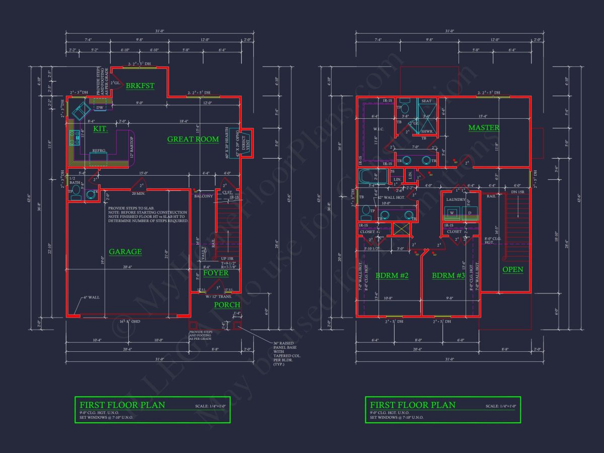Craftsman house Plan: Floor Plan, Blueprint & CAD Designs