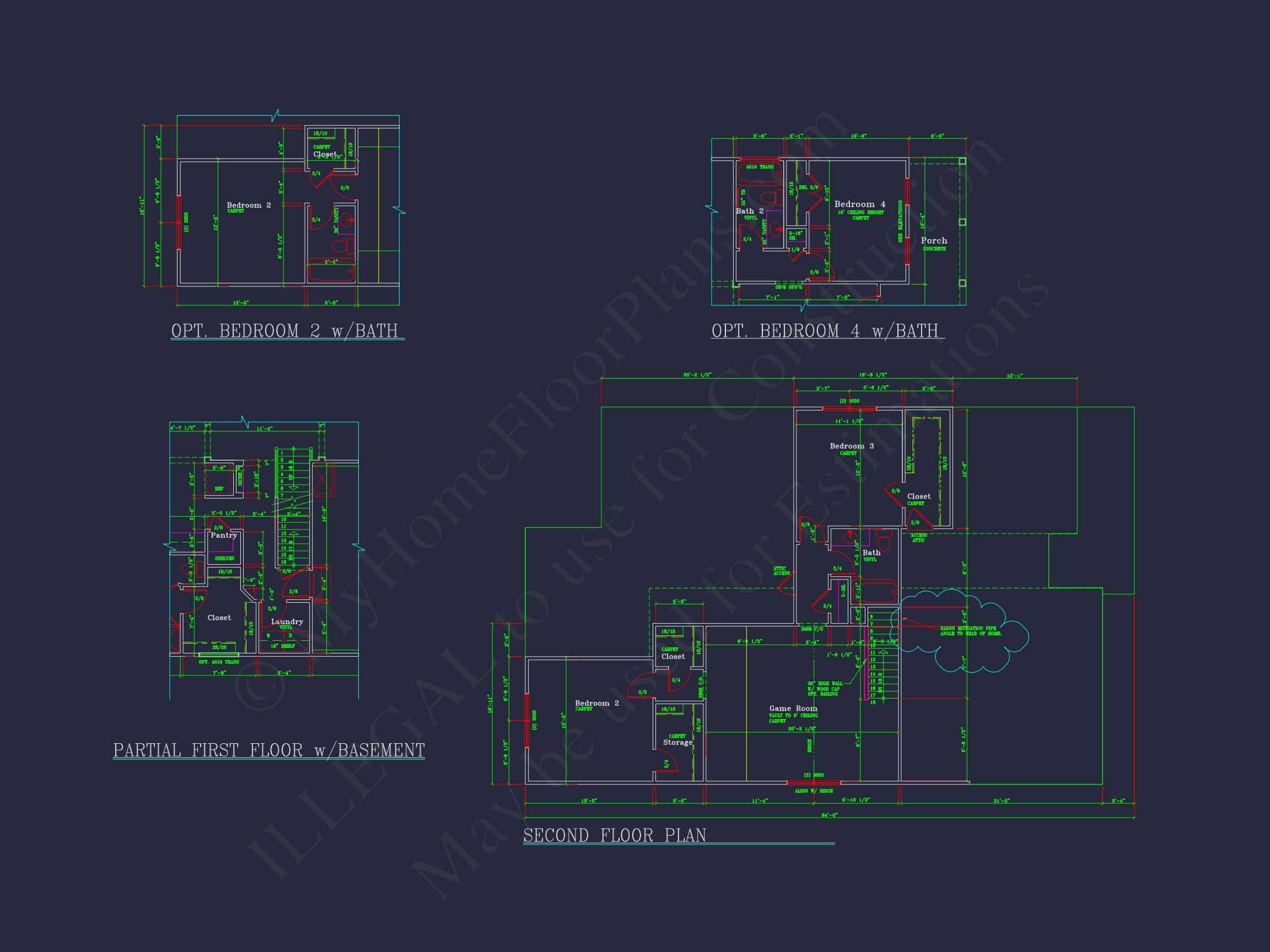 Craftsman house Plan with 1.5 Stories,CAD Blueprints & Modern Design