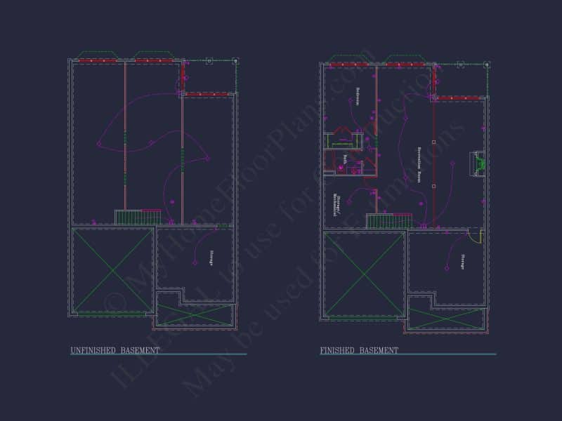 Craftsman house Plan with 1.5 Stories, CAD Blueprints & Modern Design