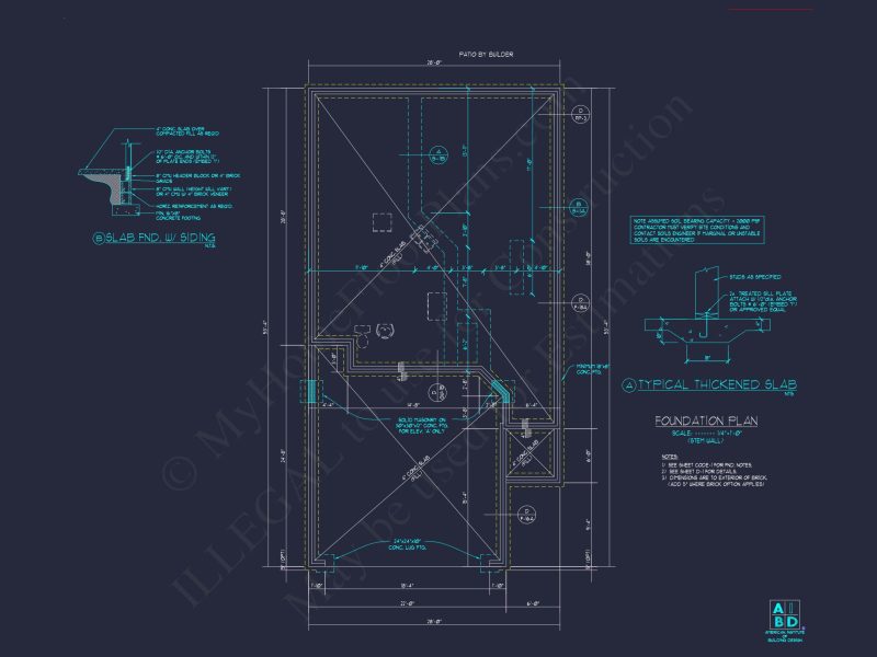 Craftsman house Plan with 2 Floors and CAD Blueprint Designs
