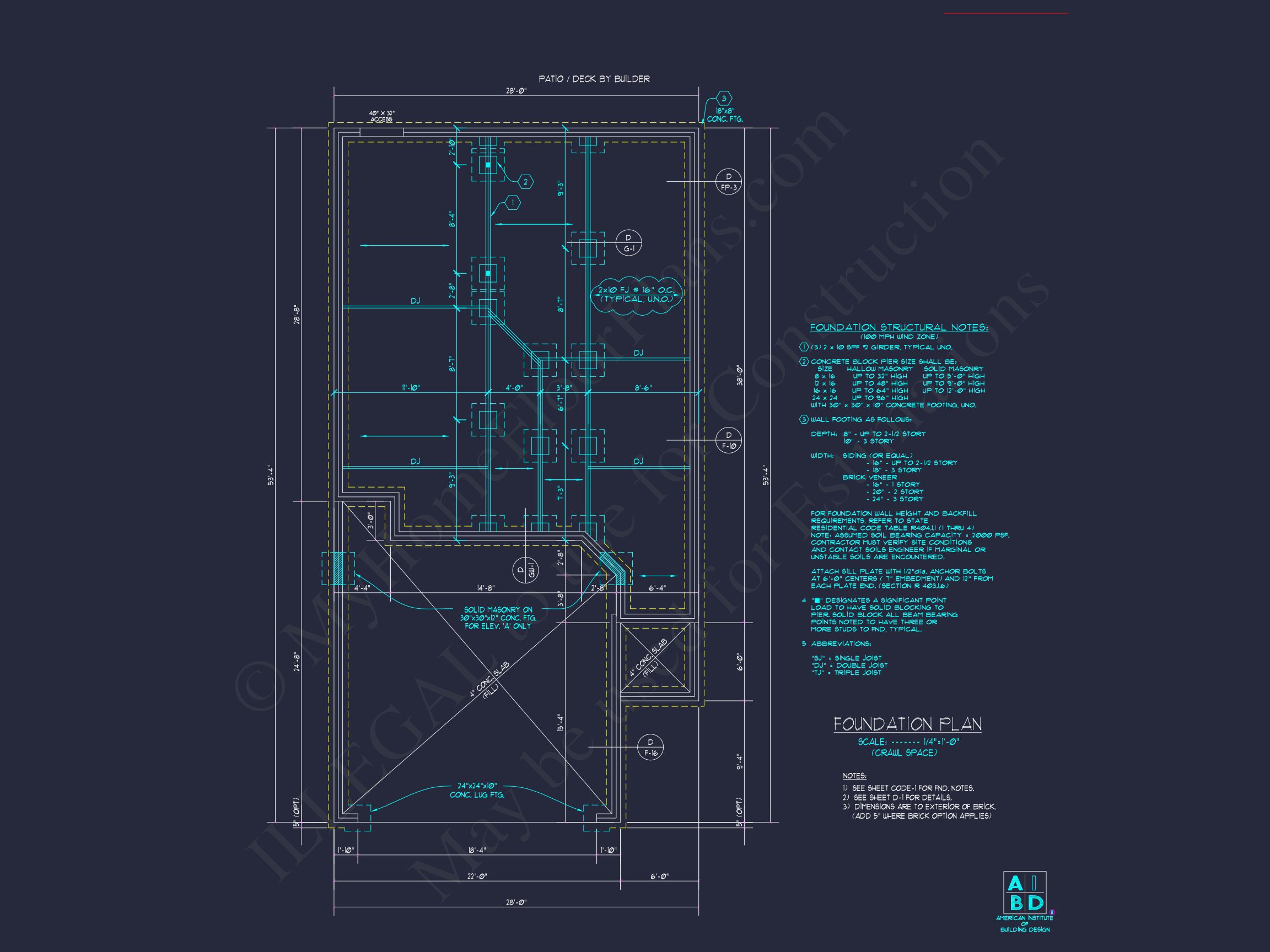 Craftsman house Plan with 2 Floors and CAD Blueprint Designs