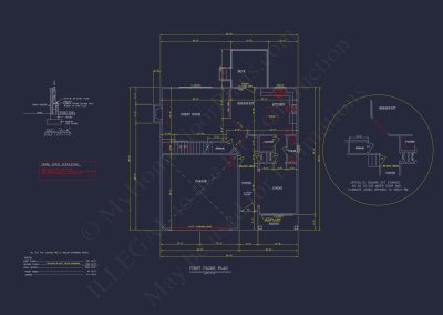 Craftsman house Plan with 2 Floors and Spacious Layout