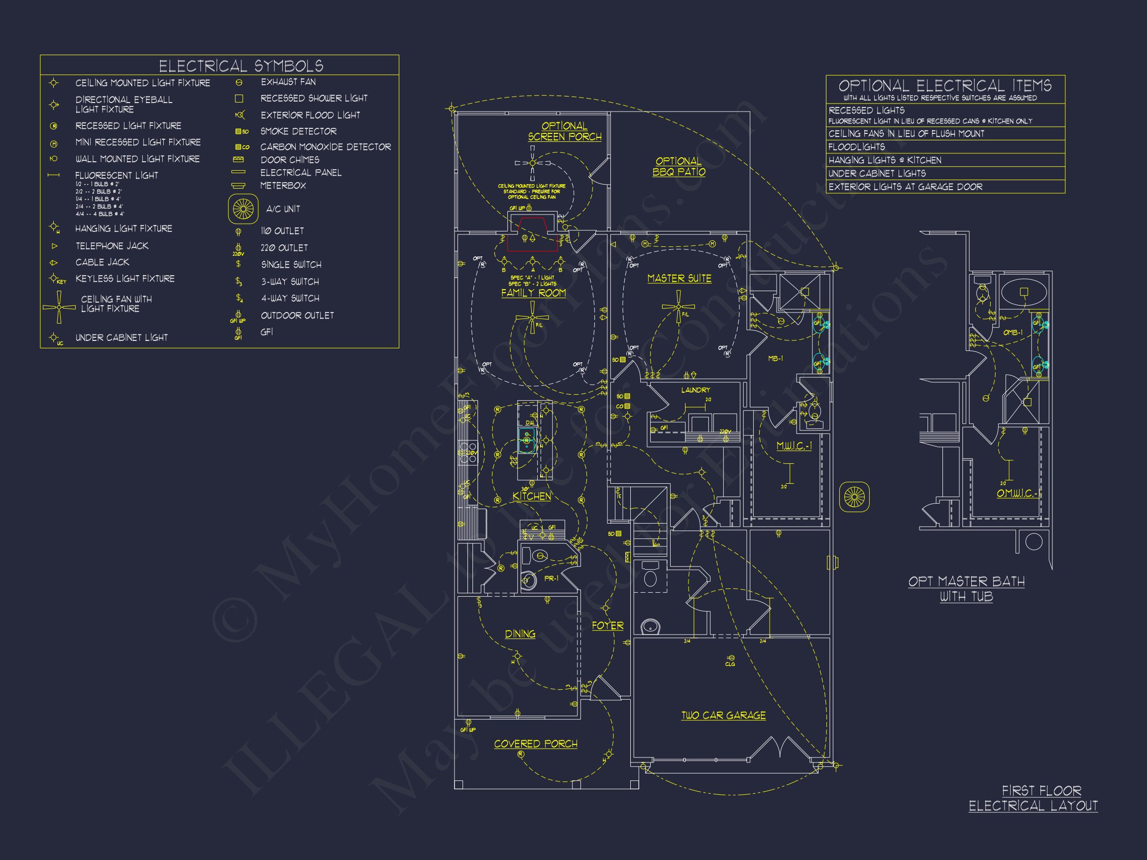 Craftsman house Plan with 2 Floors,Open CAD Designs,and Features