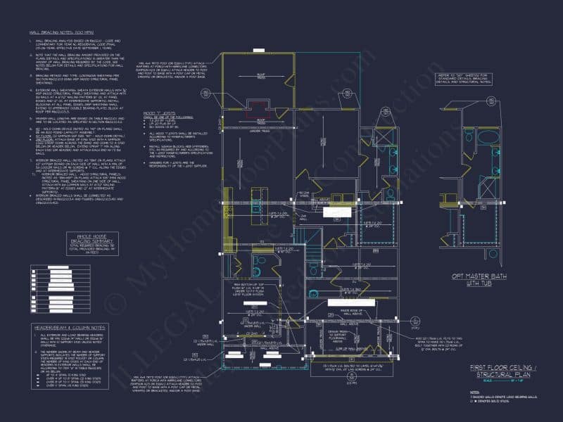 Craftsman house Plan with 2 Floors, Open CAD Designs, and Features
