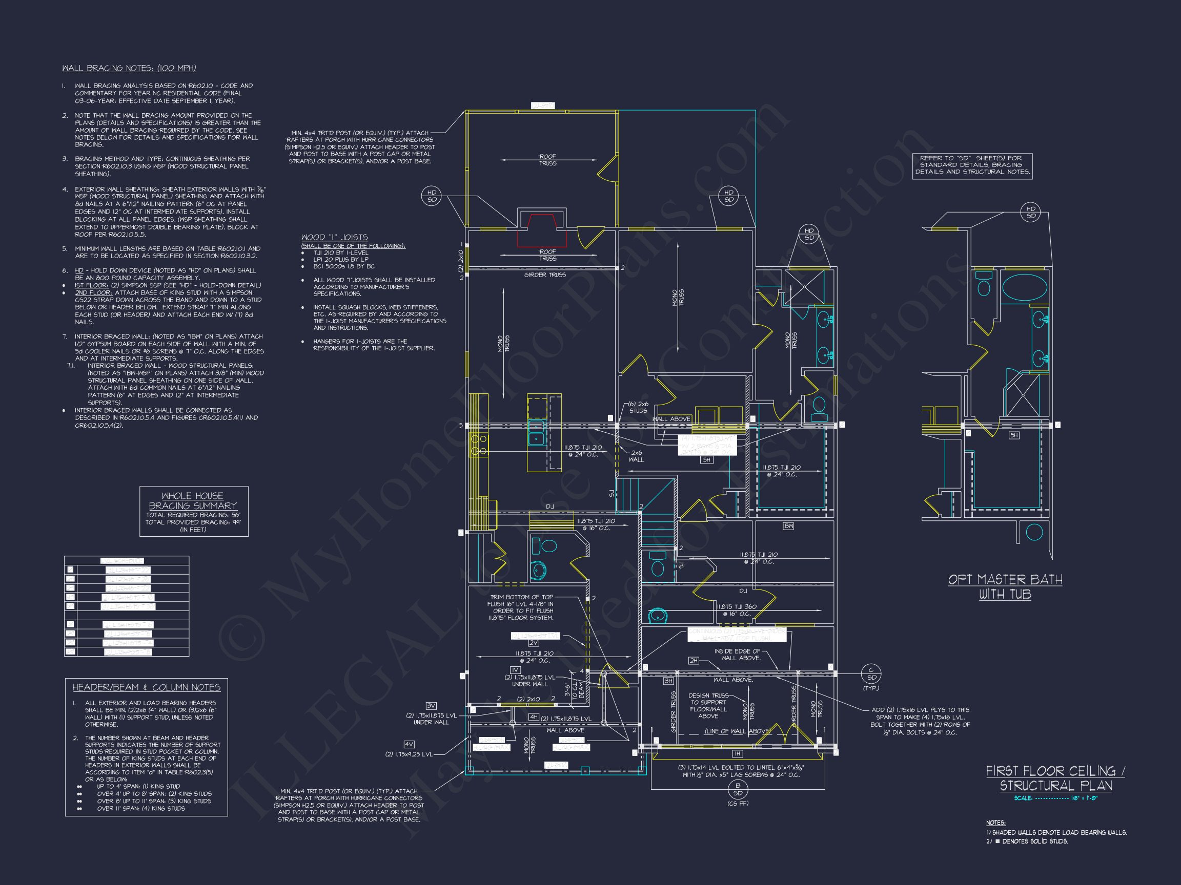 Craftsman house Plan with 2 Floors,Open CAD Designs,and Features