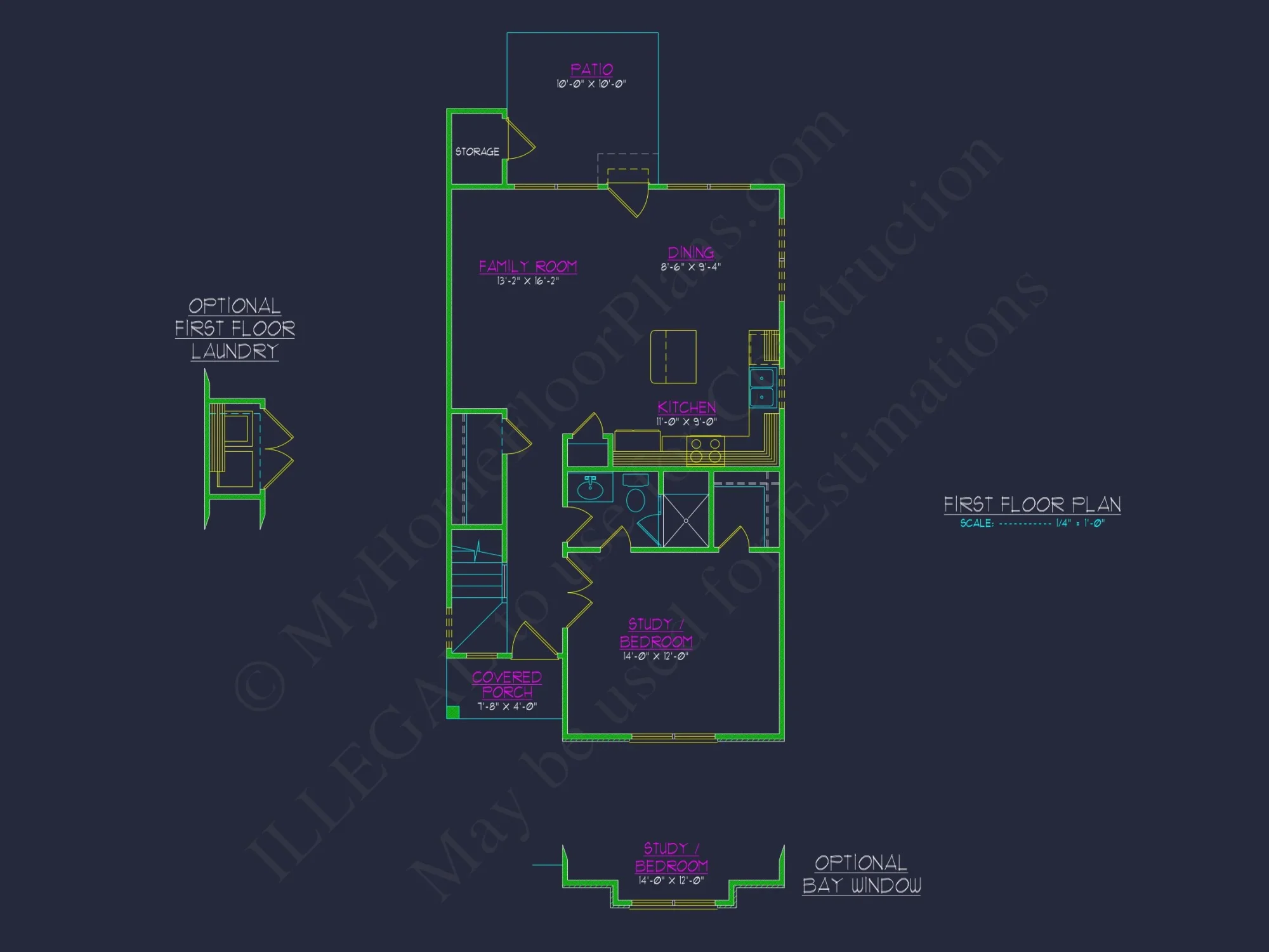 Craftsman house Plan with 2-Story Design and CAD Blueprint