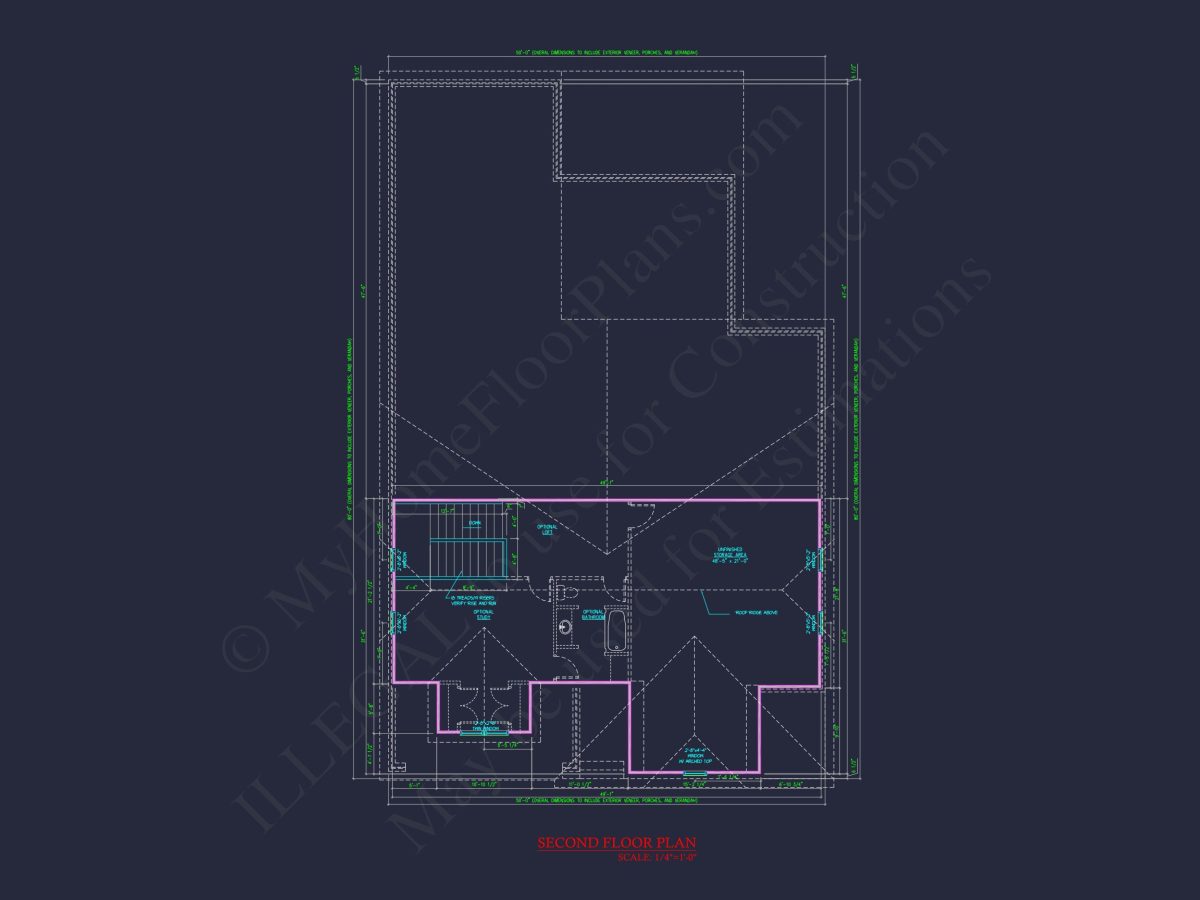 Craftsman house Plan with 2 Story Layout and CAD Designs
