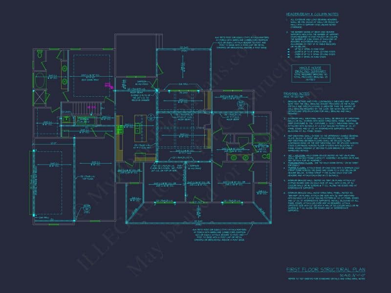Craftsman house Plan with 2, 041 SF - Floor Plan and Designs