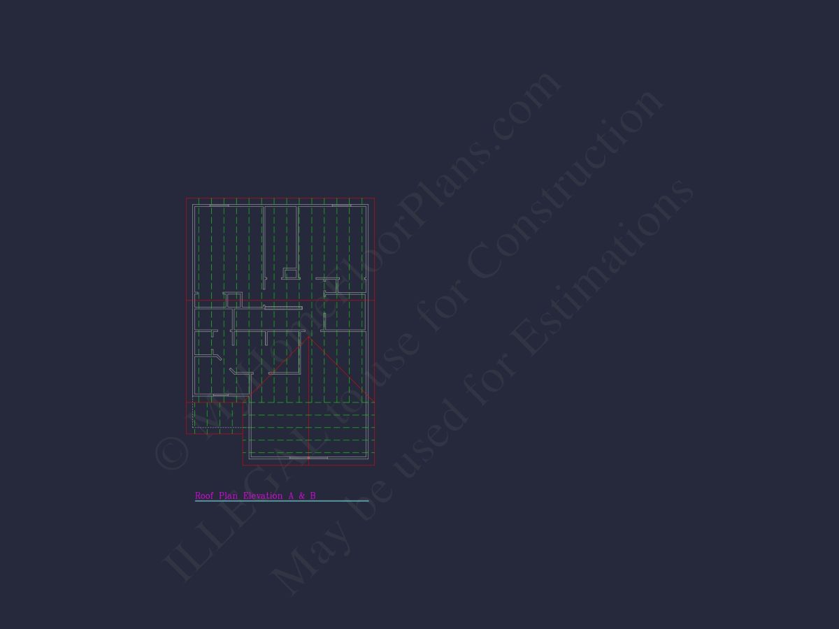 Craftsman house Plan with 28' Width, 40' Depth, and CAD Designs