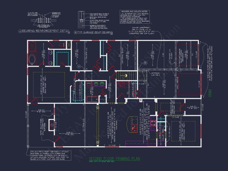 Craftsman house Plan with 3 Bedrooms and Open Floor Plan