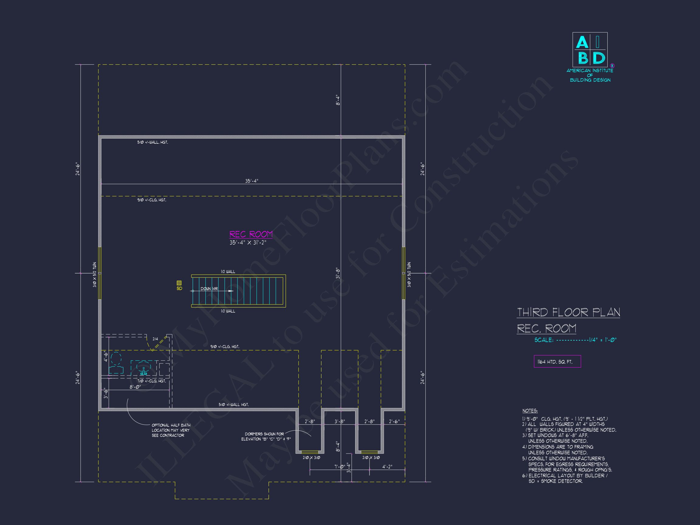 Craftsman house Plan with 4 Bedrooms and 2-Car Garage Designs