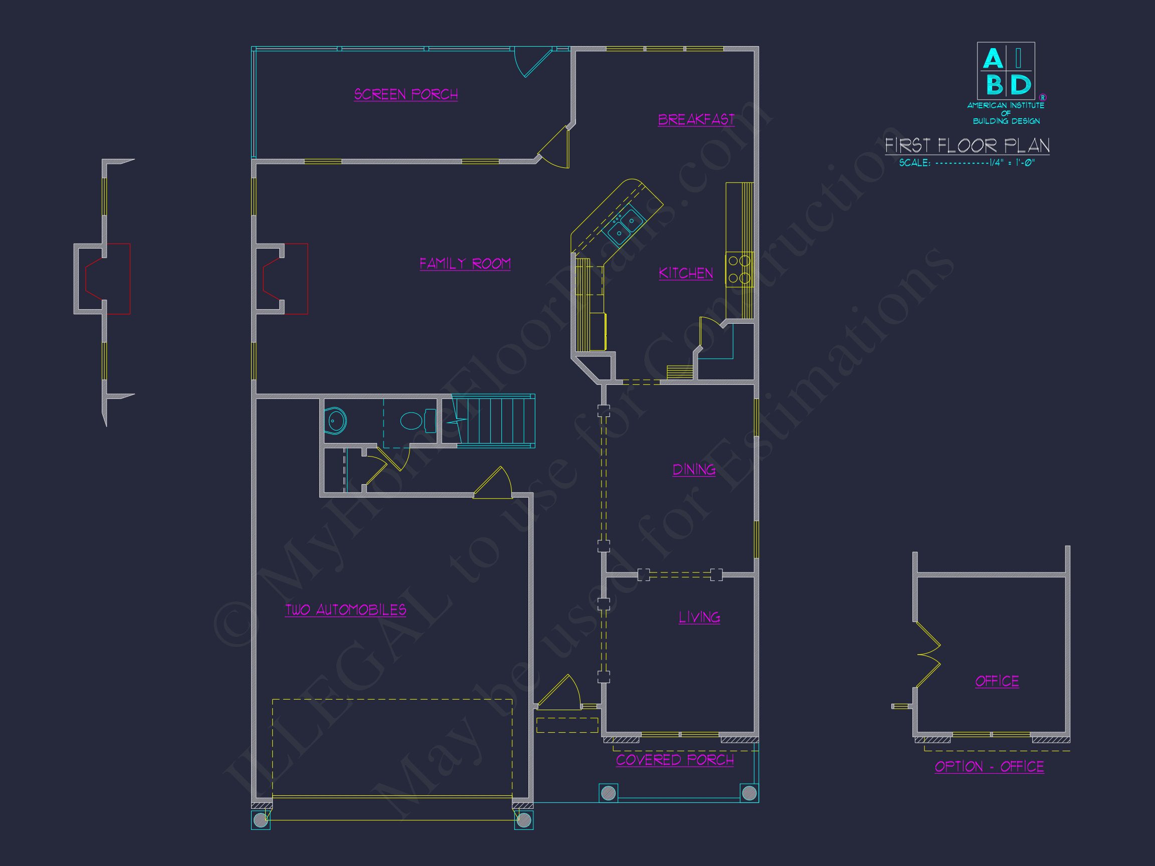 Craftsman house Plan with 4 Bedrooms and 2-Car Garage Designs