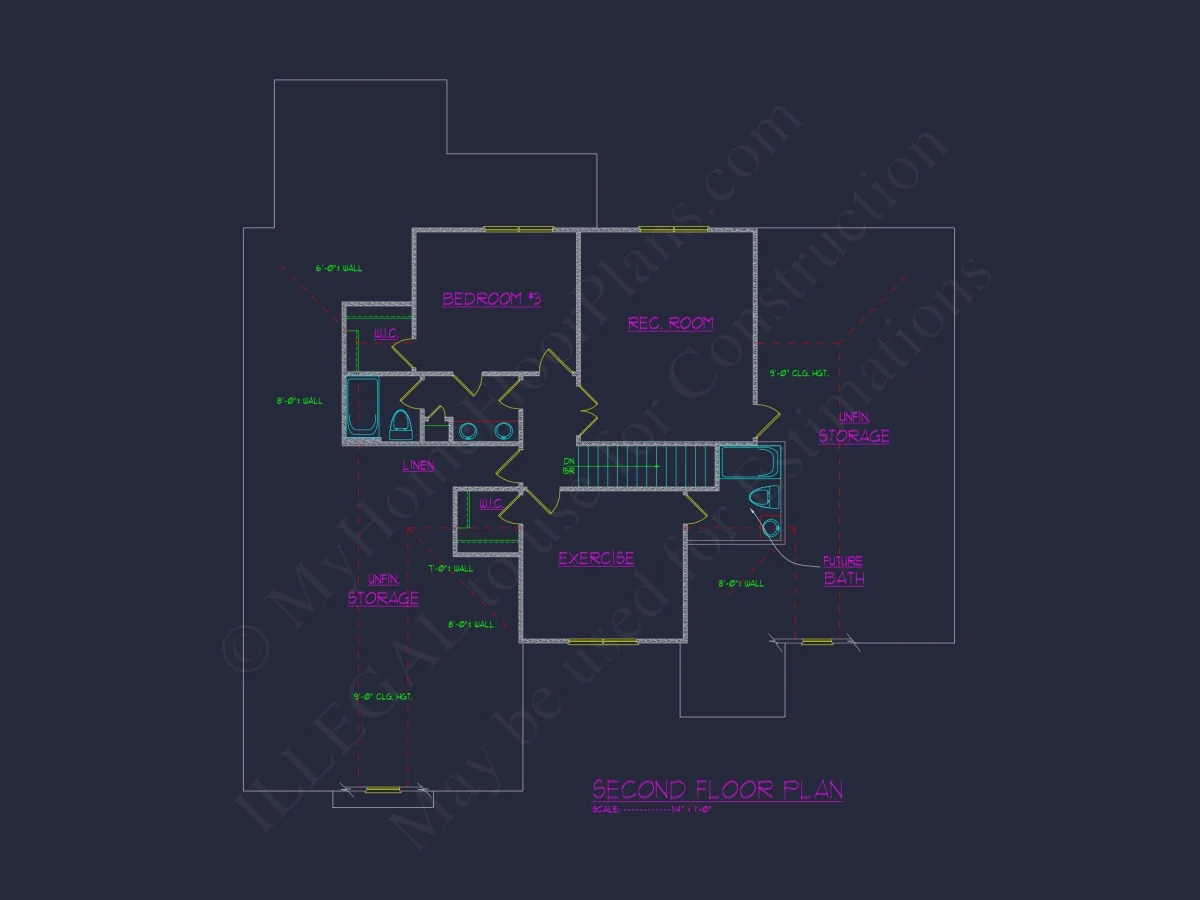 Craftsman house Plan with Basement, Open Floors, and CAD Designs