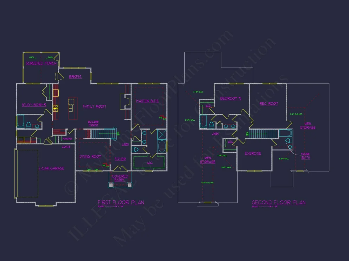 Craftsman house Plan with Basement, Open Floors, and CAD Designs