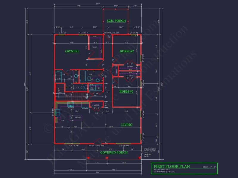 Craftsman house Plan with CAD Designs & Modern Features
