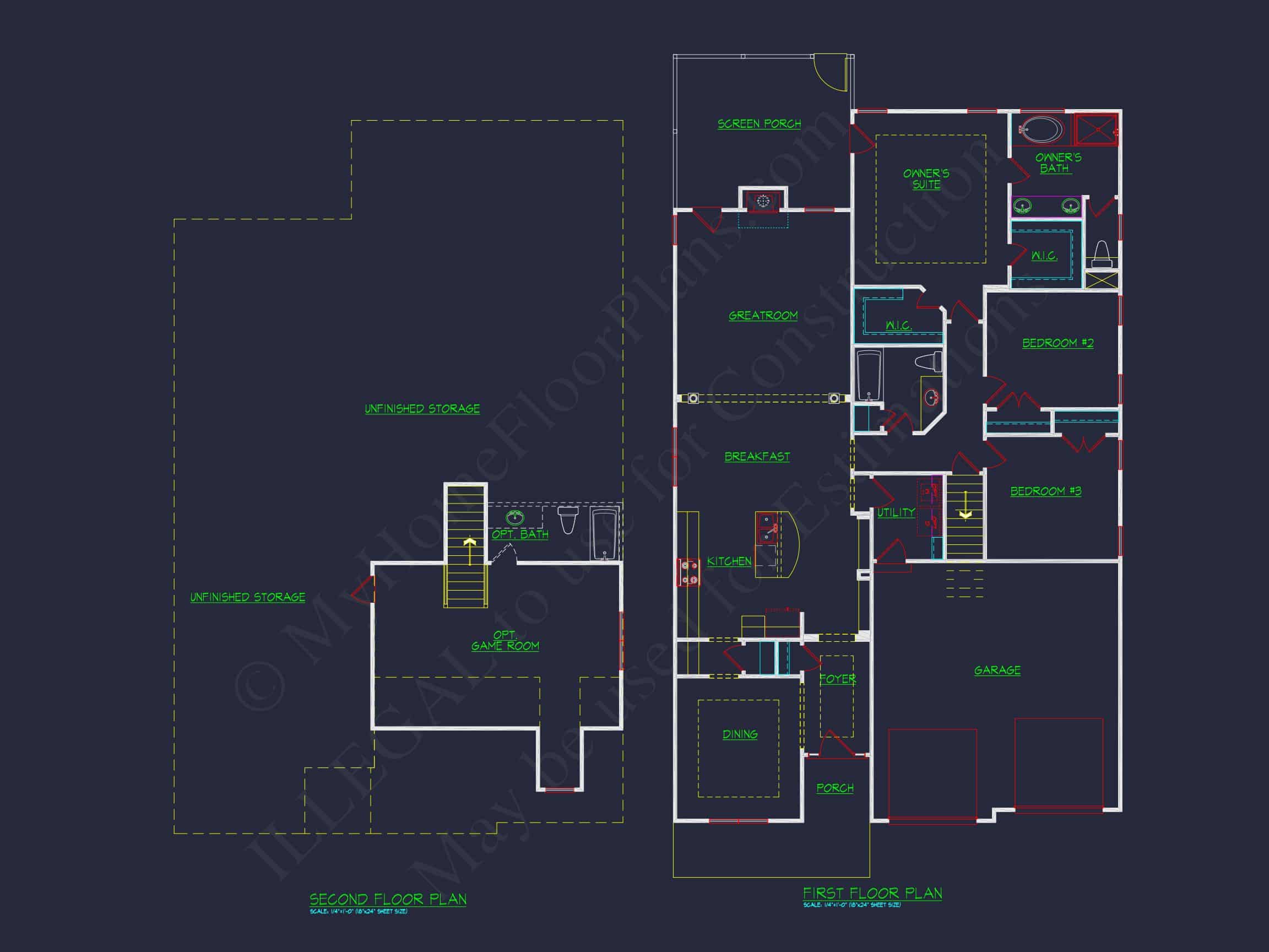 Craftsman house Plan with CAD Designs & Spacious Floor Plans