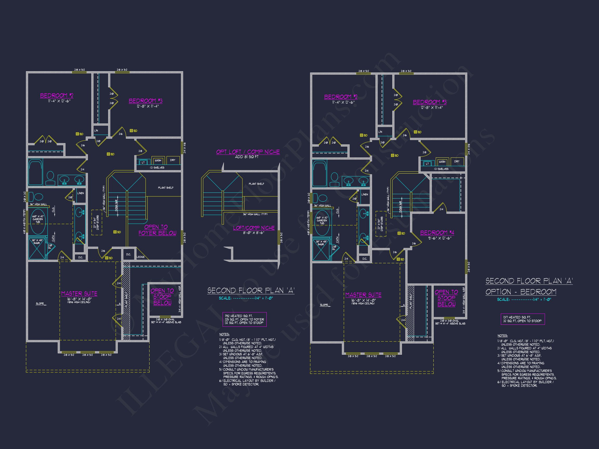 Craftsman house Plan with Detailed Blueprint and CAD Designs