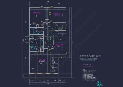 Craftsman house Plan with Detailed Blueprint and CAD Designs