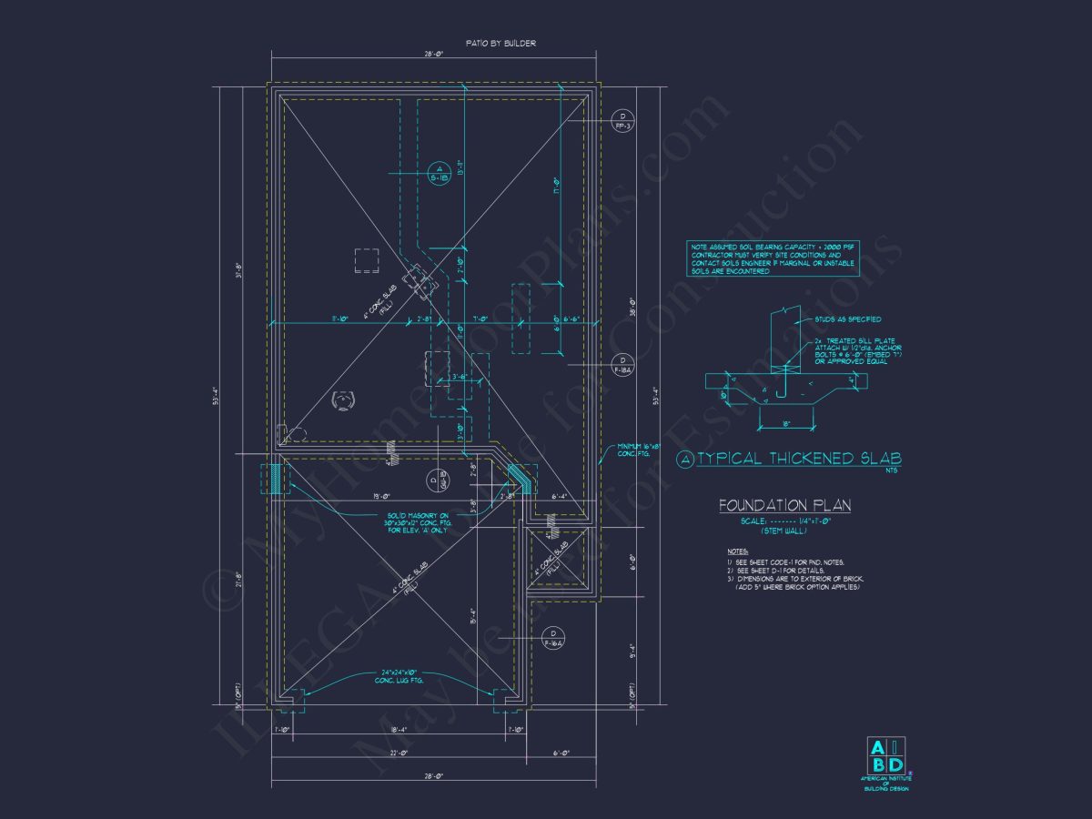 Craftsman house Plan with Detailed Blueprint and CAD Designs
