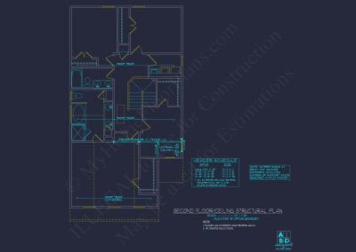 Craftsman house Plan with Detailed Blueprint and CAD Designs