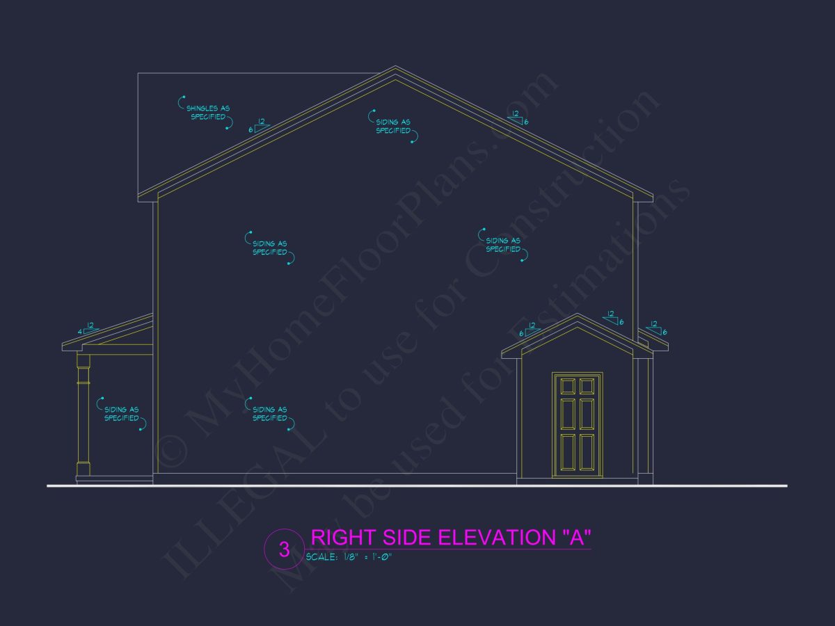 Craftsman house Plan with Detailed Floor Blueprint and Open Designs