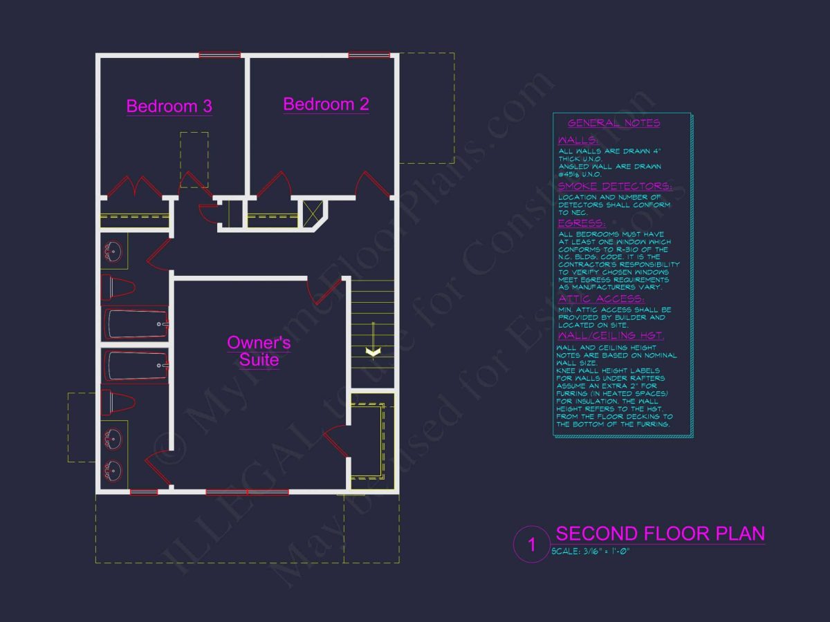 Craftsman house Plan with Detailed Floor Blueprint and Open Designs