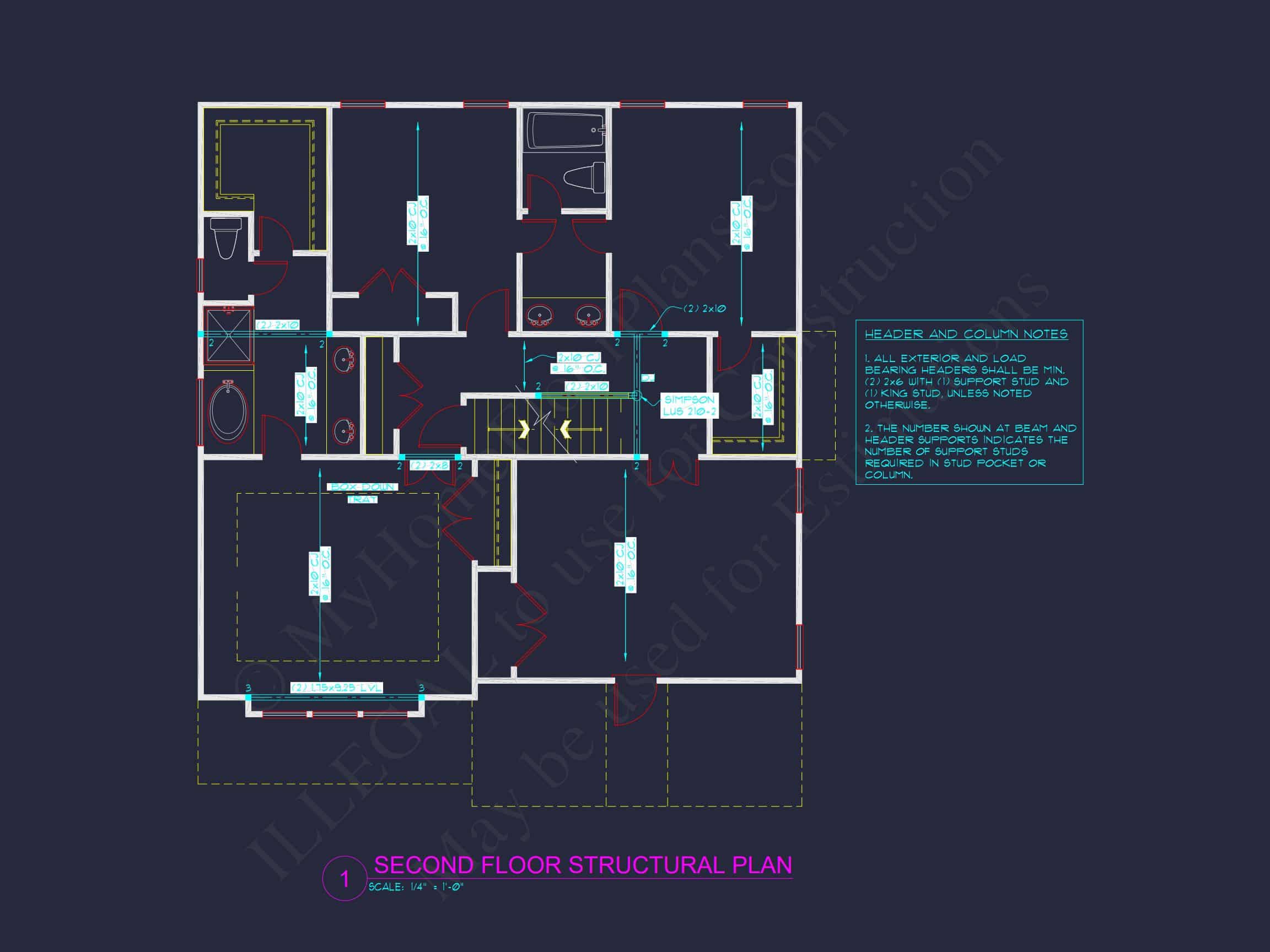 Craftsman house Plan with Detailed Floor Plan and CAD Designs