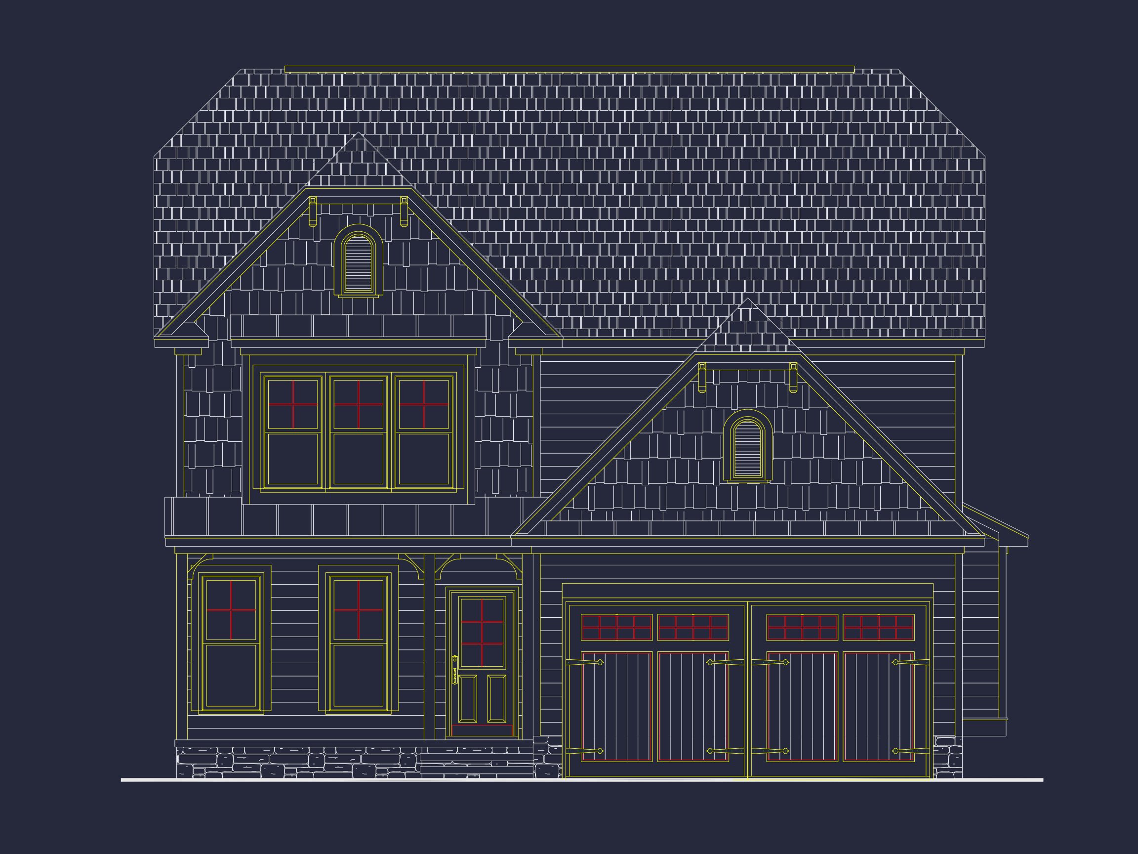 Craftsman house Plan with Detailed Floor Plan and CAD Designs