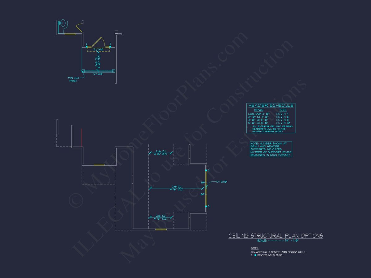 Craftsman house Plan with Open Floor Design & CAD Blueprint