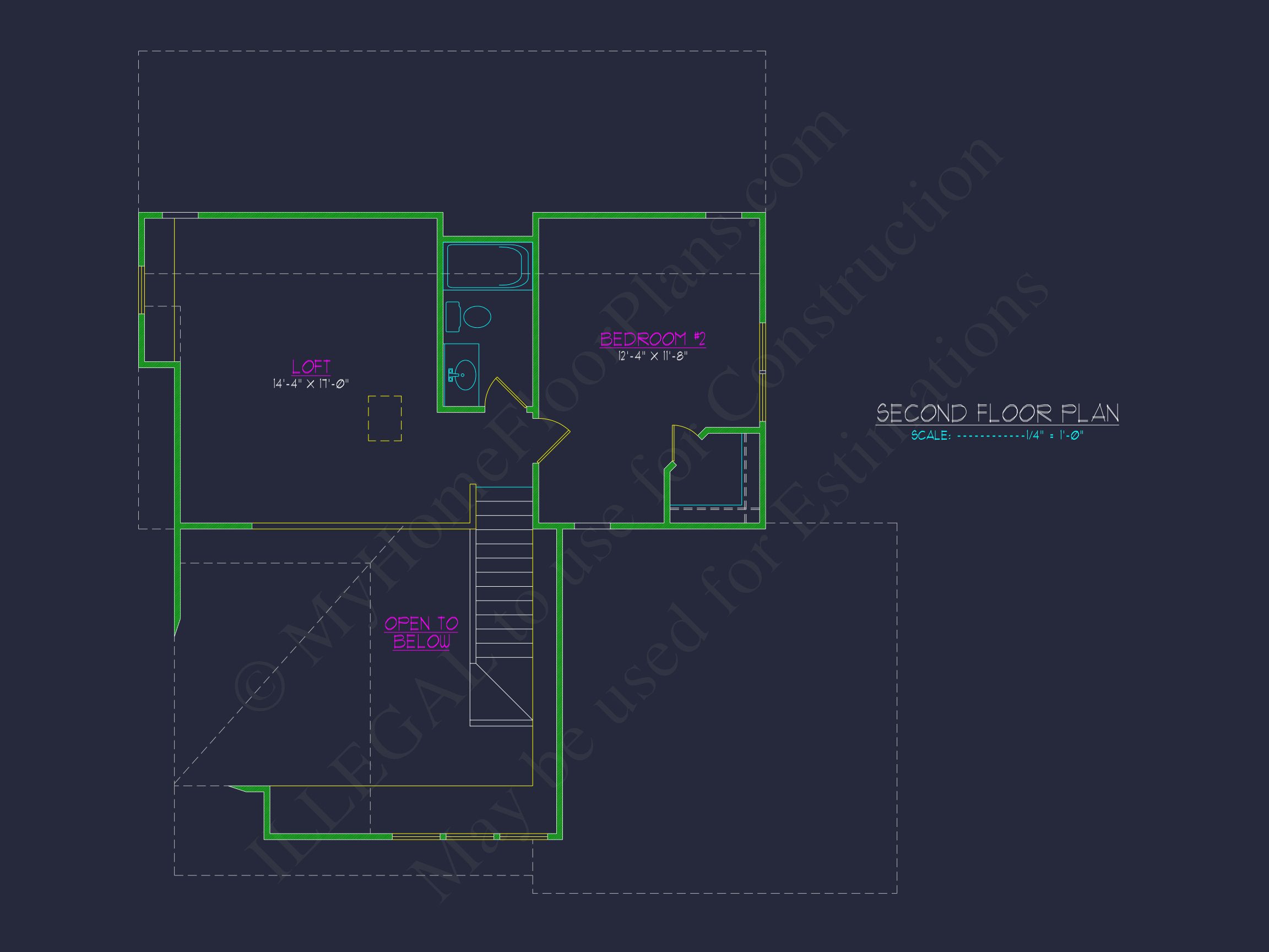 Craftsman house Plan with Open Floor Plan and CAD Designs