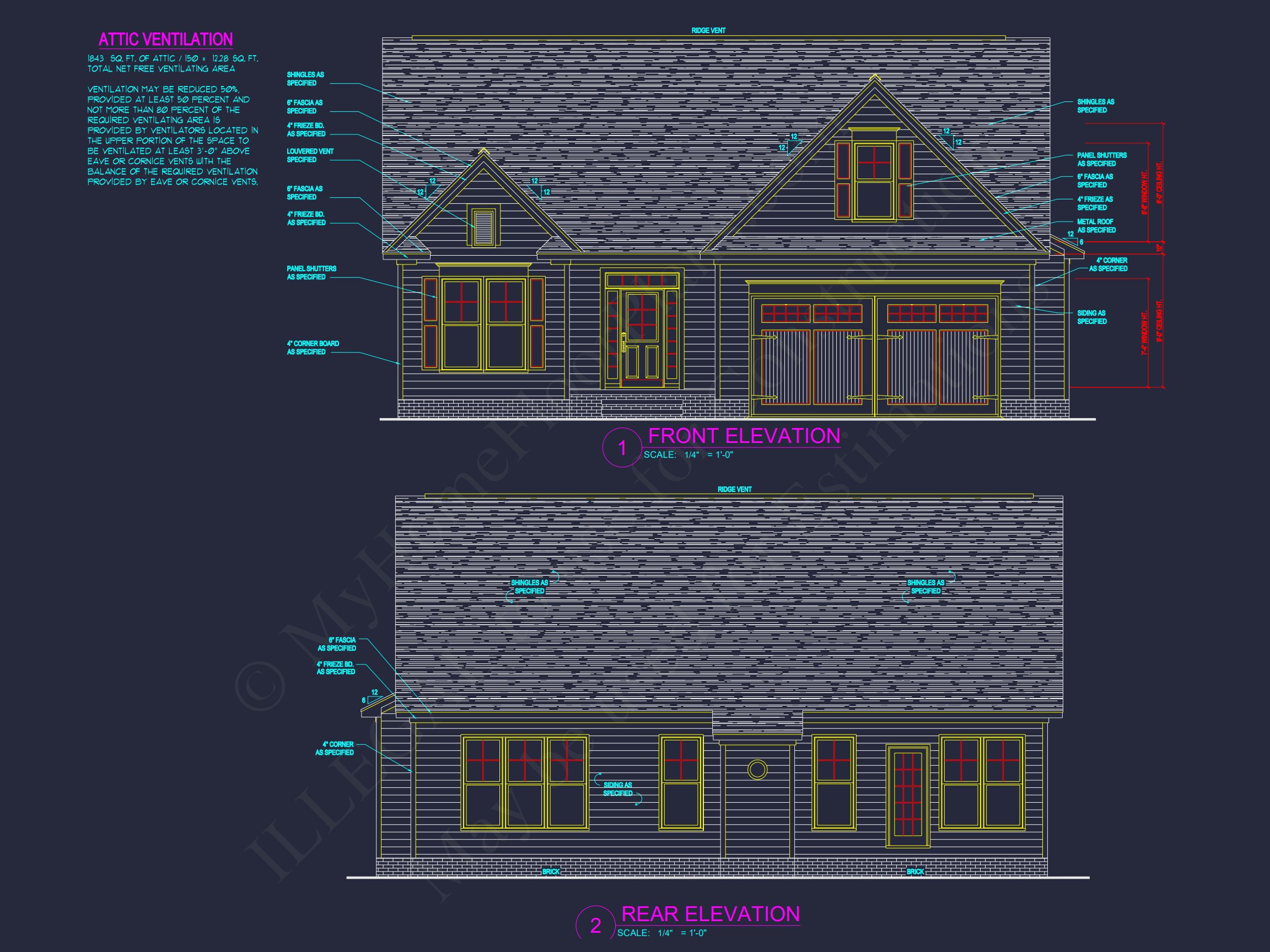 Craftsman house Floor Plan with CAD & Blueprint Designs