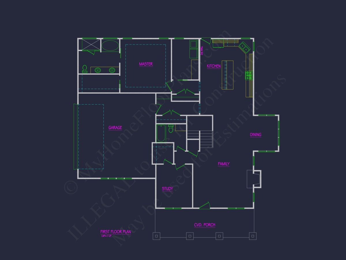 Craftsman house Plan