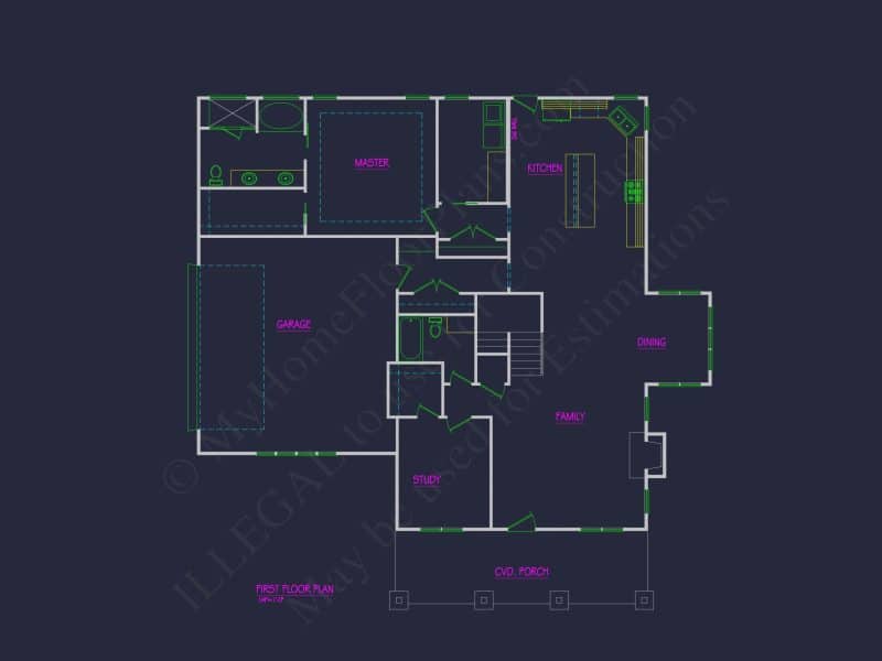 Craftsman house Plan
