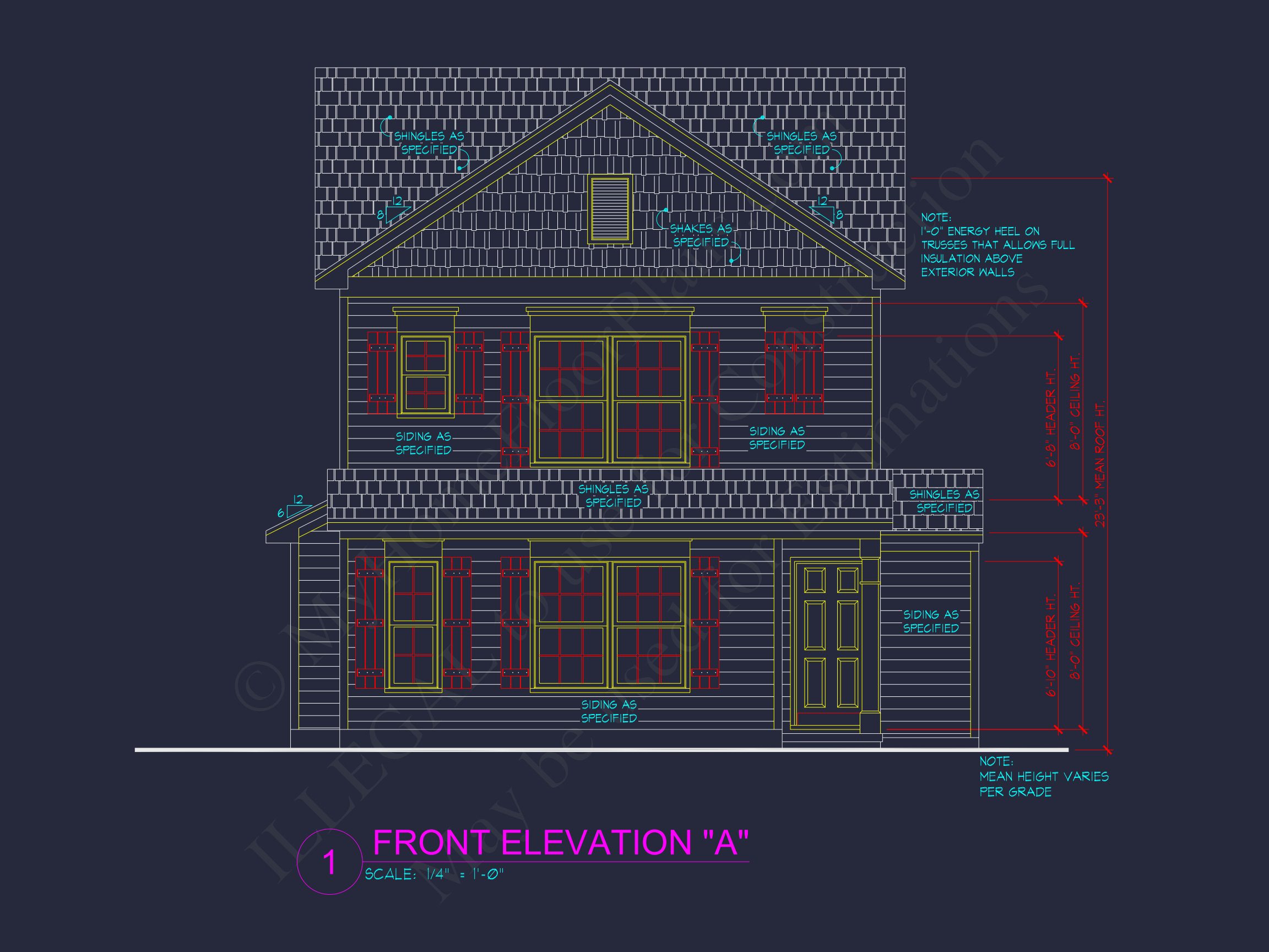 Craftsman house Plan with Detailed Floor Blueprint and Open Designs