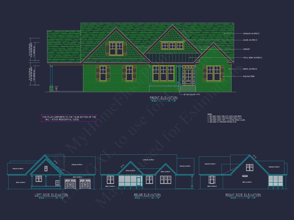 Craftsman house Plan with Spacious Floor Plan and Unique Features