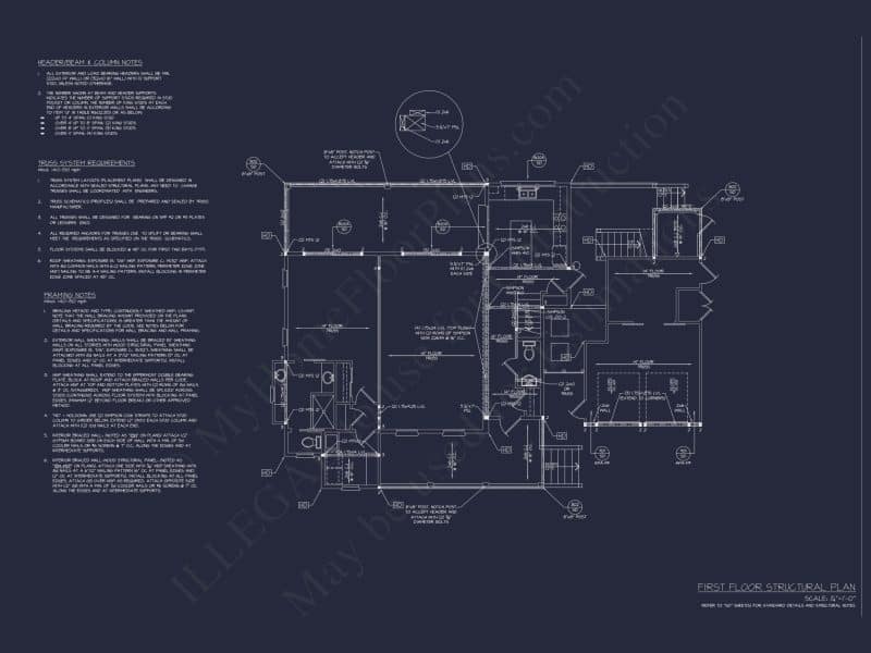 Craftsman-Style house Plan with Open Floor Designs and CAD Blueprints