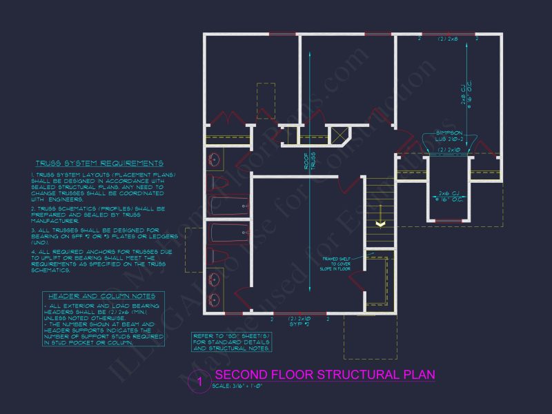 Craftsman-Style house Plan with Open Floor Layout & CAD Designs